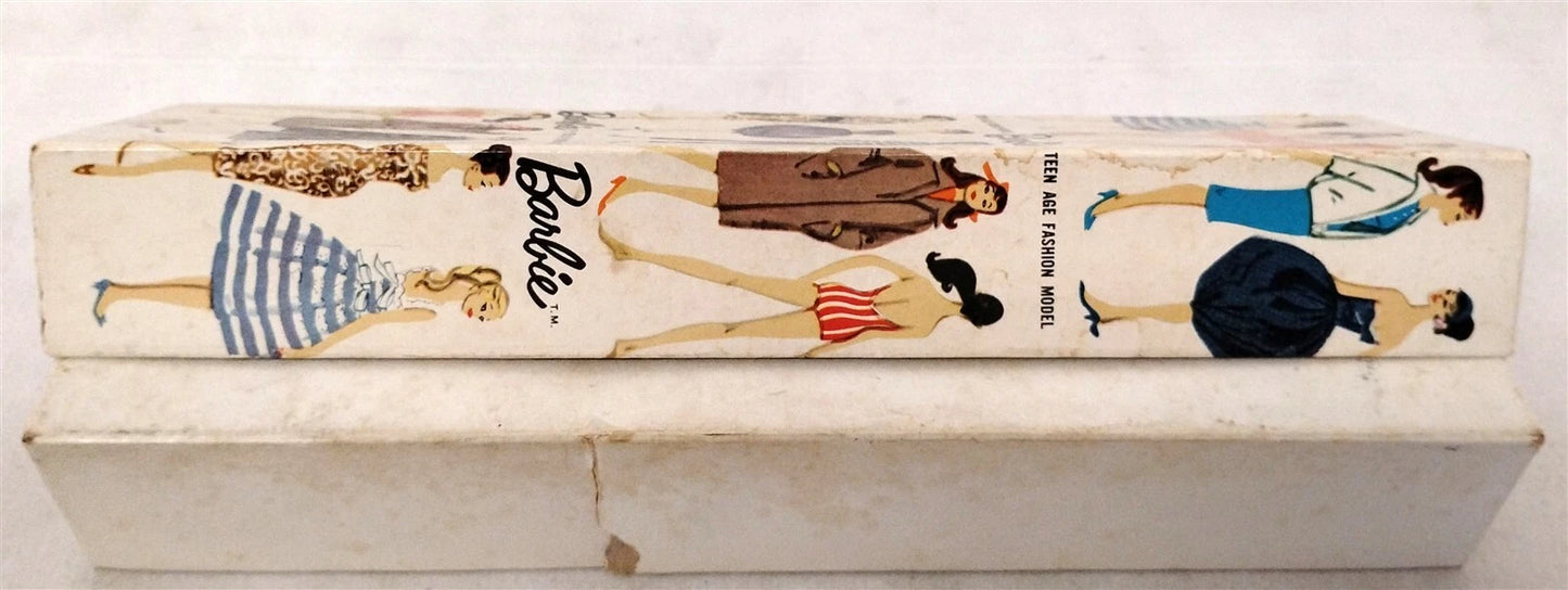 Vintage Barbie Number 1 Doll 1959, Original Mattel Collector Edition, Complete with Original Box, Rare Collectible