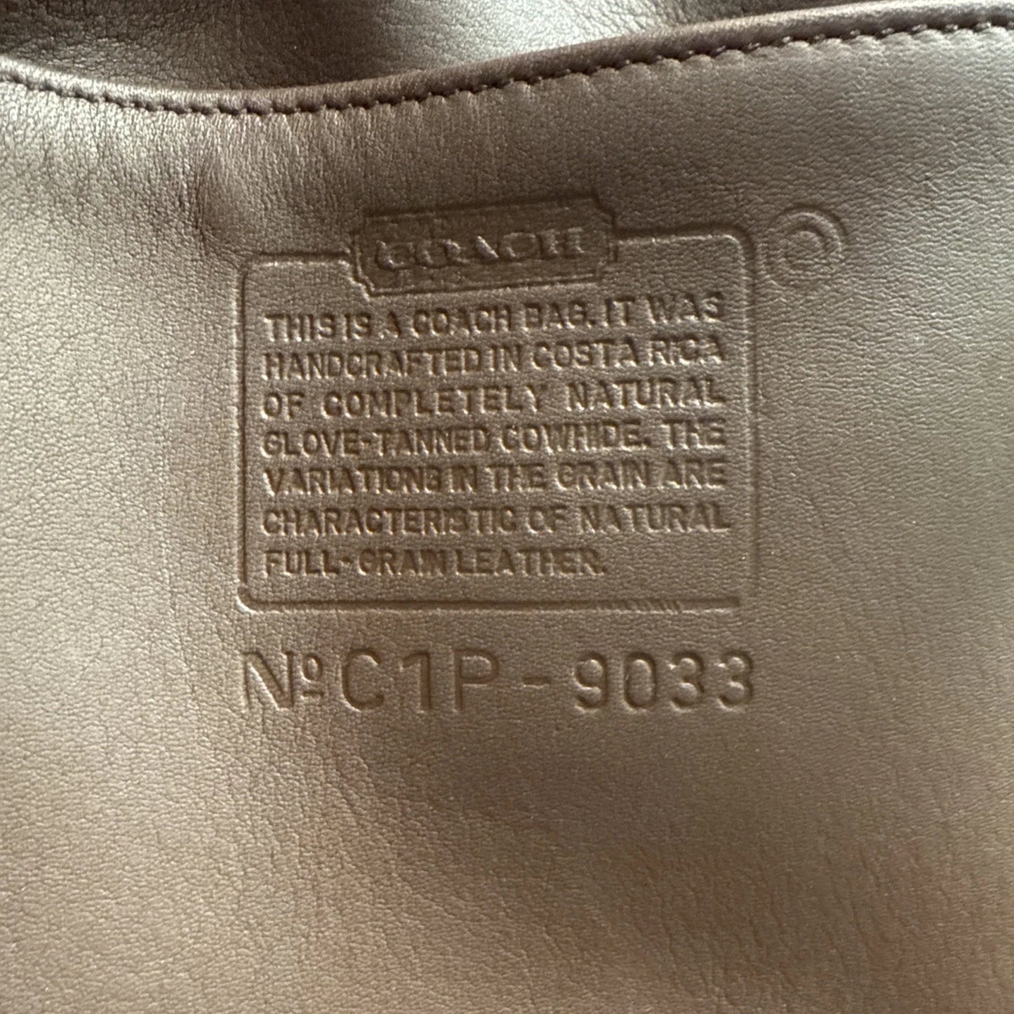 Vintage COACH Coach 9033 Ergo Shoulder Bag Glove Tanned Leather brown Costa Rica