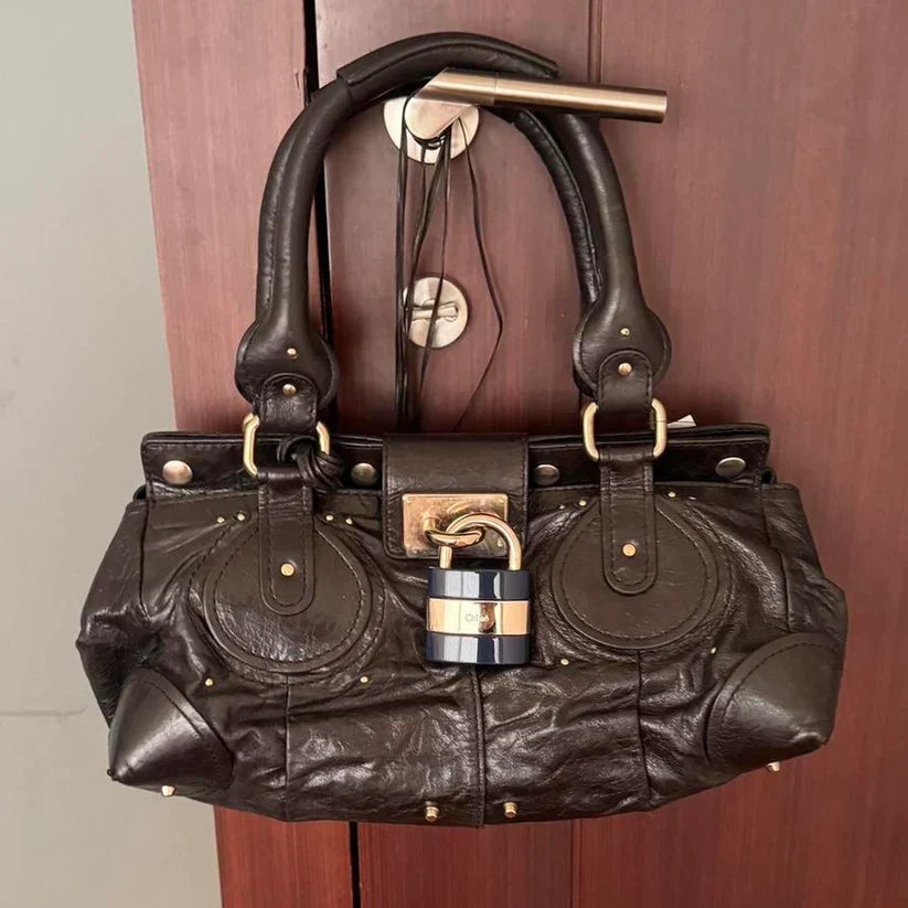 Authentic Chloé Paddington Bag – Unique Variation with Multicoloured Lock