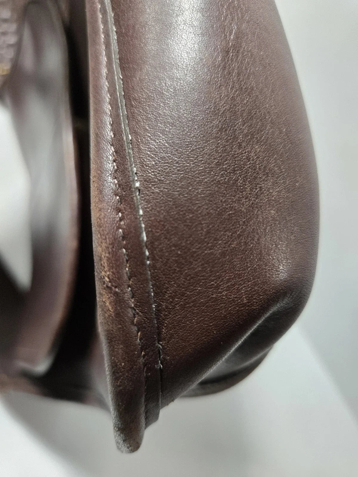 Coach Handbag 9034 Vintage 1990s Brown Ergo Flap Leather Shoulder Bag Rare EUC