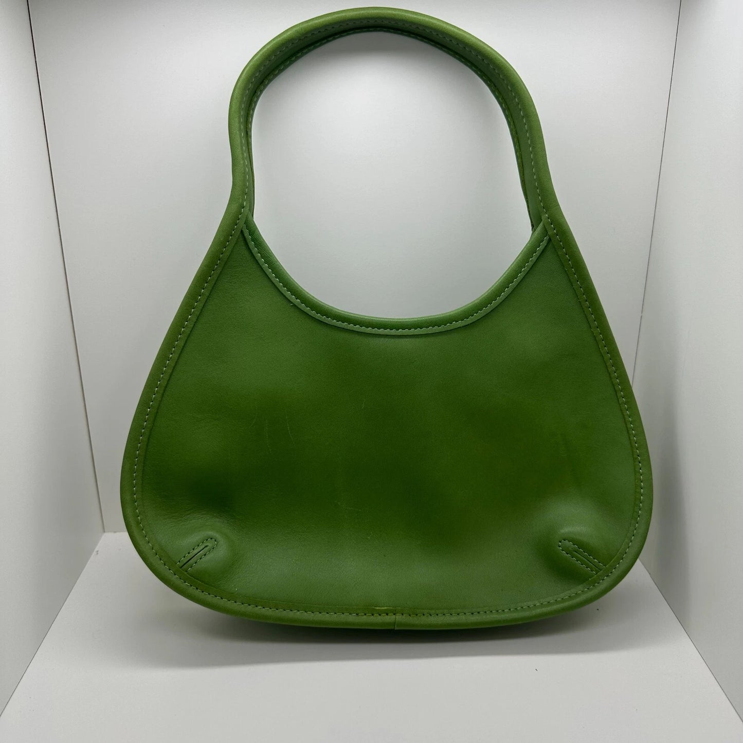 Vintage Coach Ergo Mini Green Leaf 9027 Leather Bag Purse Satchel RARE