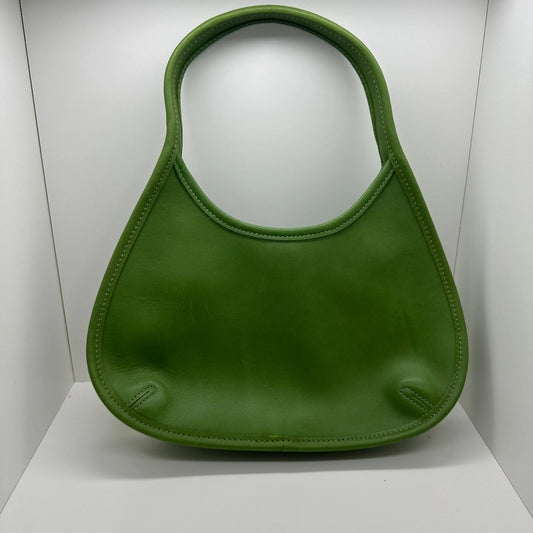 Vintage Coach Ergo Mini Green Leaf 9027 Leather Bag Purse Satchel RARE