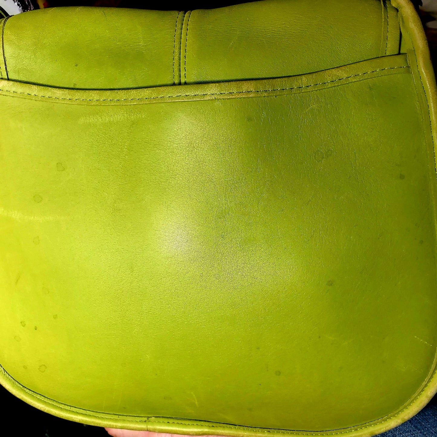 Vtg Rare Old 90s Coach 9034 Flap Ergo Leather Shoulder Bag Lot Green Made In USA