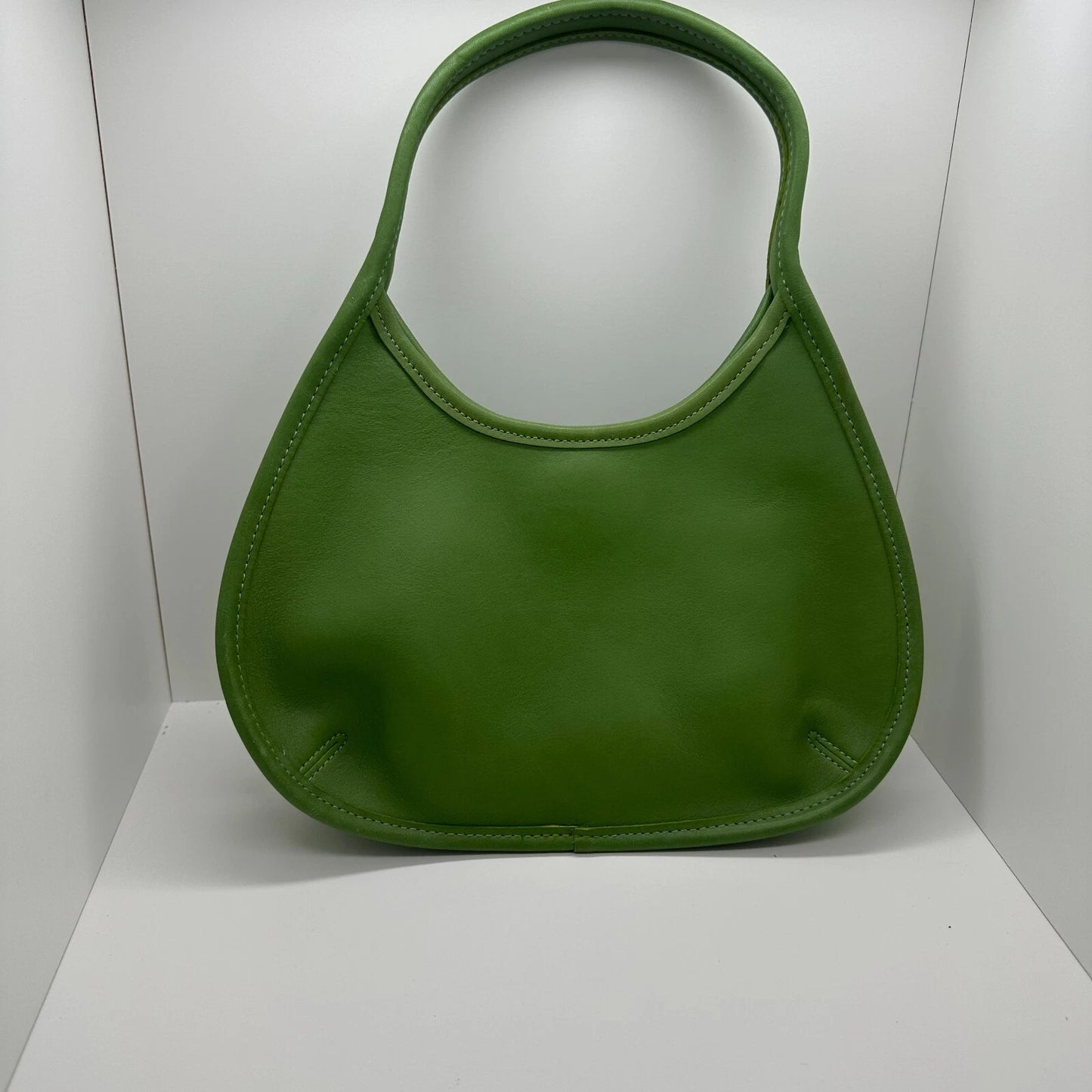 Vintage Coach Ergo Mini Green Leaf 9027 Leather Bag Purse Satchel RARE