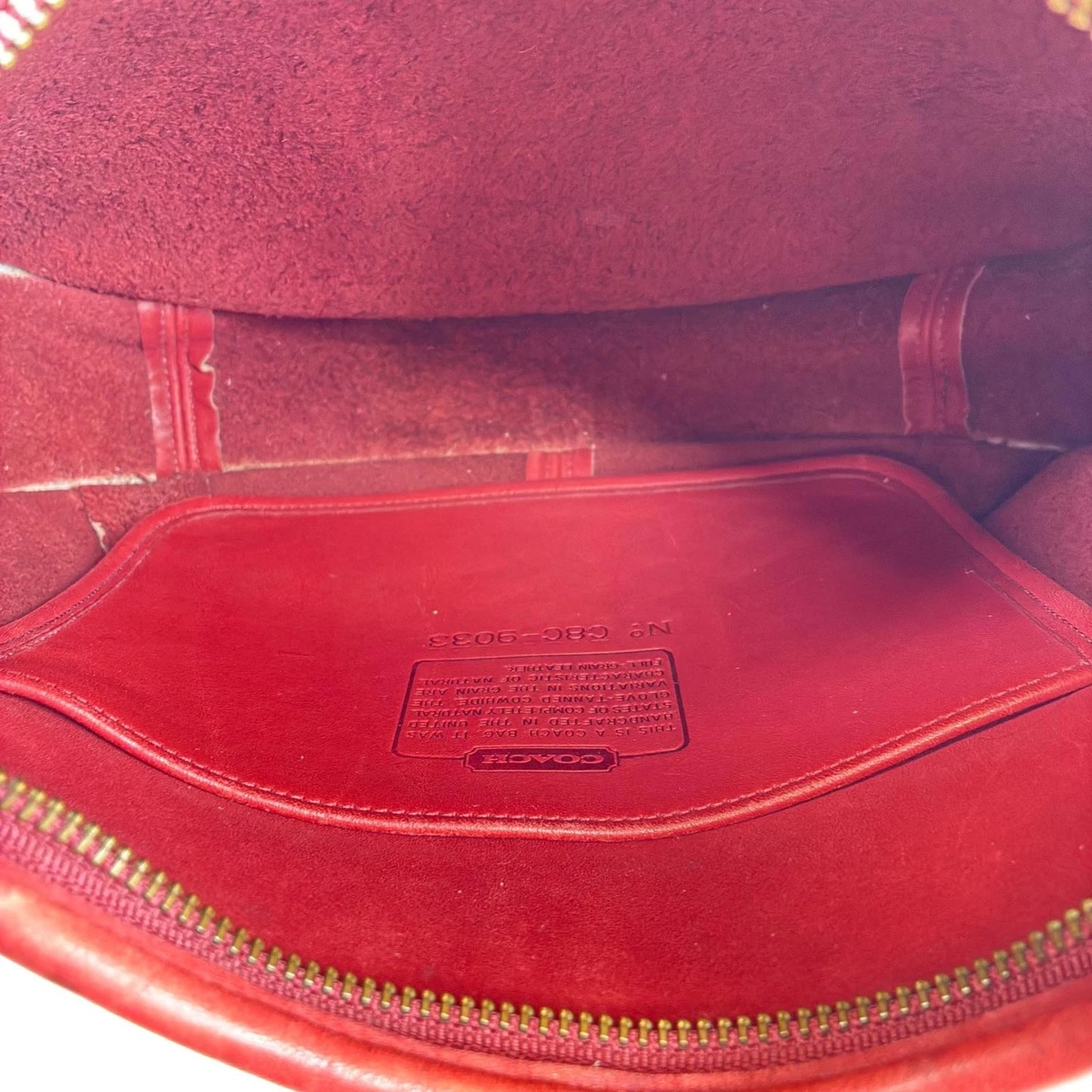 Coach Ergo 9033 Shoulder Bag Red Leather Handbag Authentic Women's From Japan