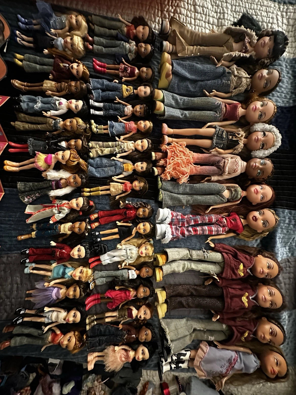 Bratz Vintage 2001 2003 Doll Collection, Rare MGA Entertainment Lot, 44 Dolls, Y2K Fashion Dolls, Collector Set