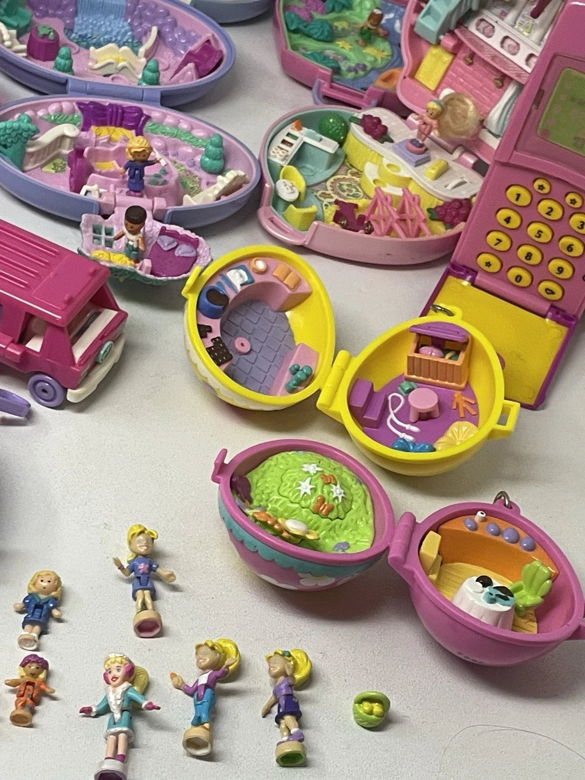 Polly Pocket Bluebird Lot~26Sets 50-Dolls Accessories (please Read) 80’s 90’s