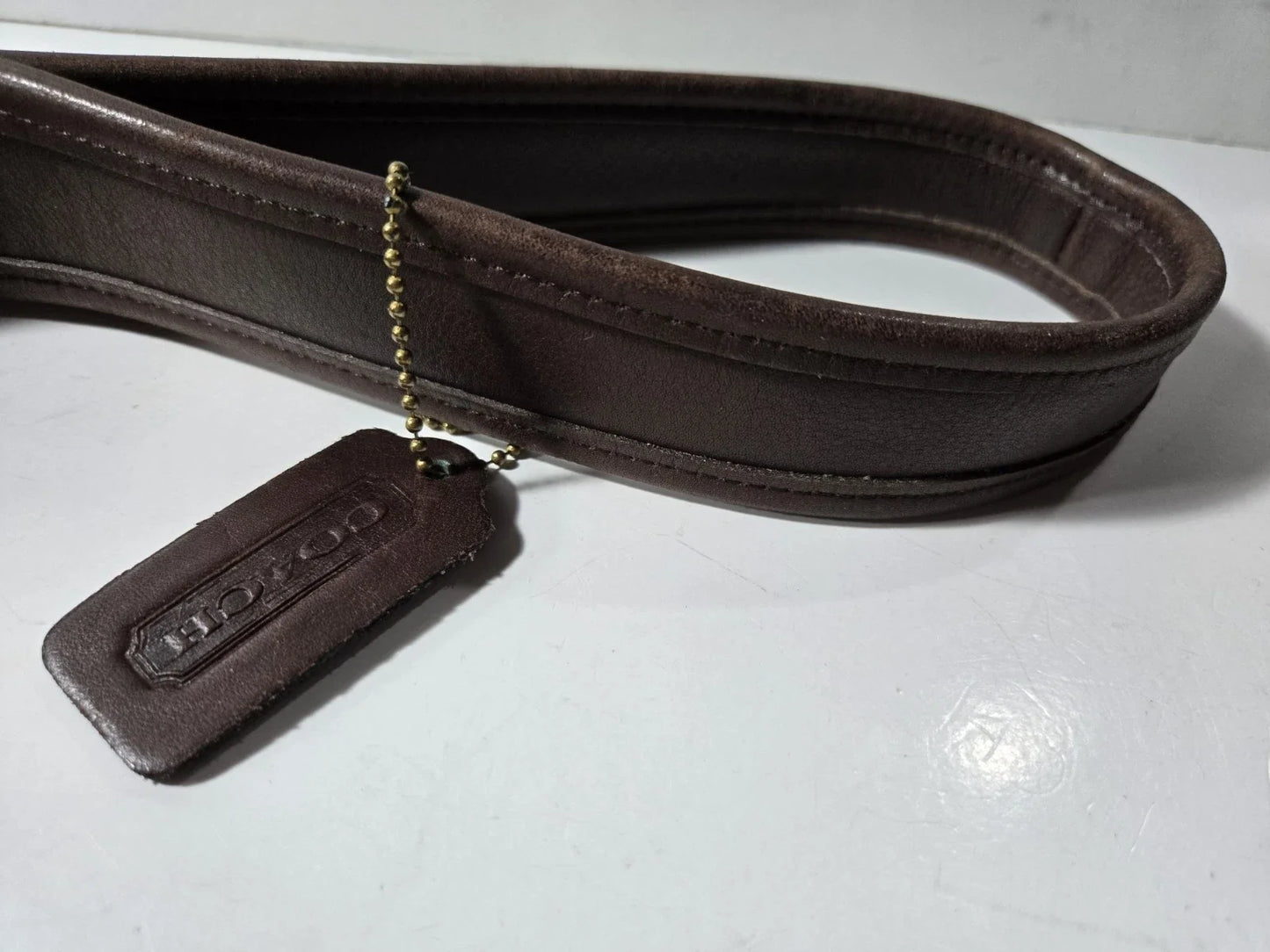 Coach Handbag 9034 Vintage 1990s Brown Ergo Flap Leather Shoulder Bag Rare EUC