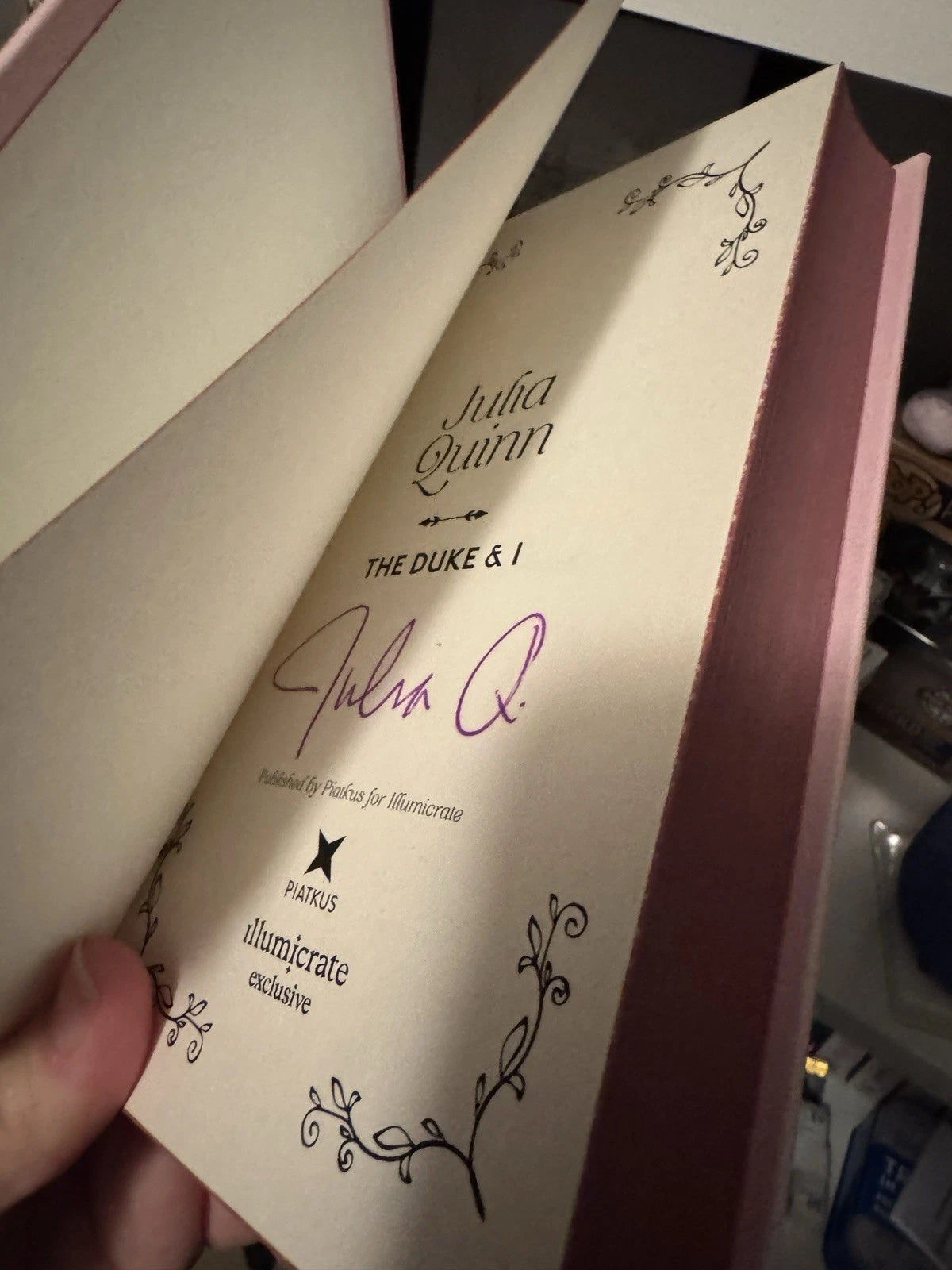 Bridgerton Full Book Set, Illumicrate First Edition, 1st book signed