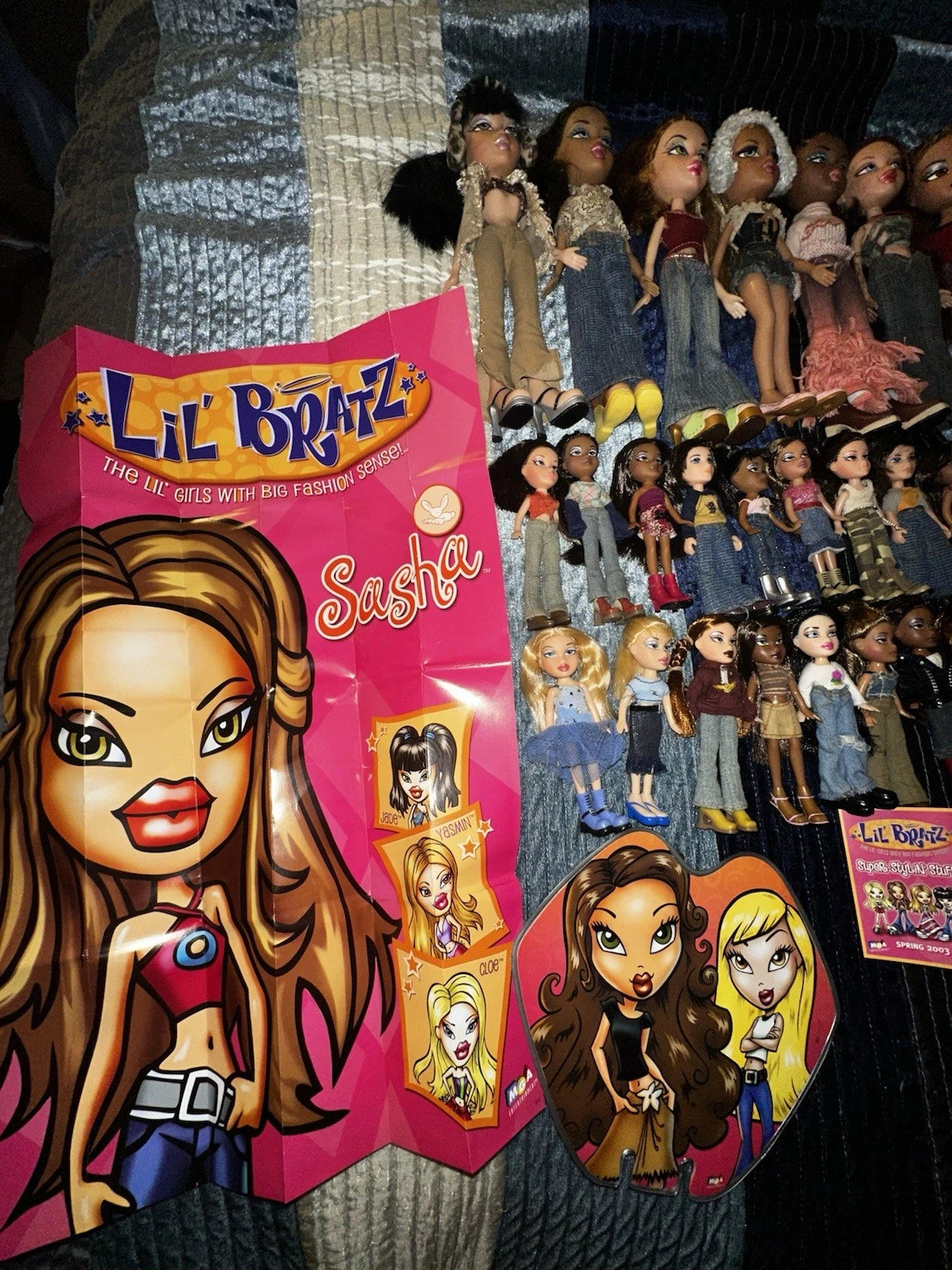Bratz Vintage 2001 2003 Doll Collection, Rare MGA Entertainment Lot, 44 Dolls, Y2K Fashion Dolls, Collector Set