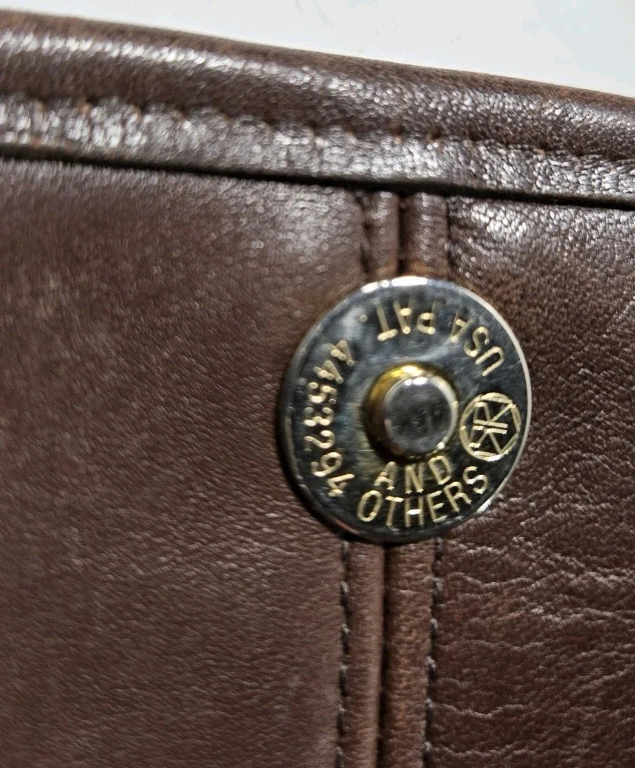 Coach Handbag 9034 Vintage 1990s Brown Ergo Flap Leather Shoulder Bag Rare EUC