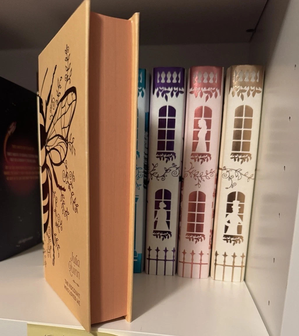 Bridgerton Full Book Set, Illumicrate First Edition, 1st book signed