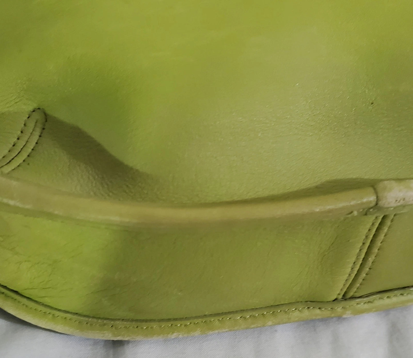 Vtg Rare Old 90s Coach 9034 Flap Ergo Leather Shoulder Bag Lot Green Made In USA