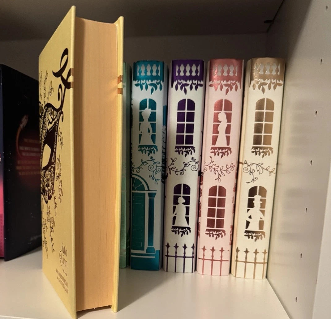 Bridgerton Full Book Set, Illumicrate First Edition, 1st book signed