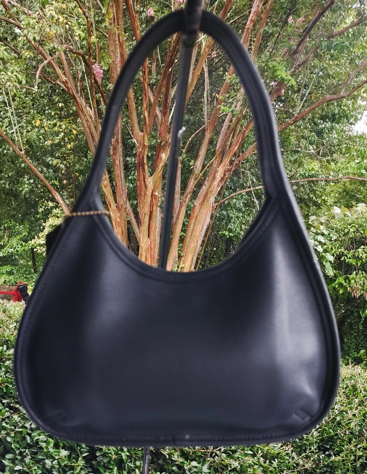 Coach RARE MINI 9027 Vintage Navy Blue Leather Ergo Shoulder Bag