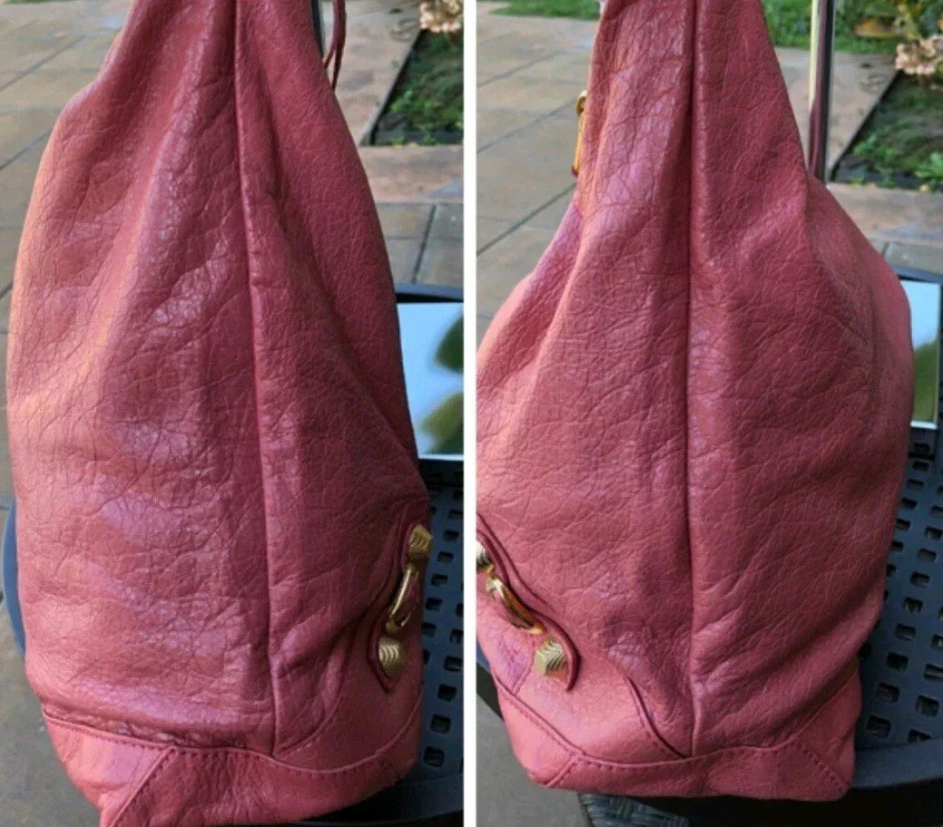BALENCIAGA City Hobo Bag (PINK BERRY) - Vintage - RARE