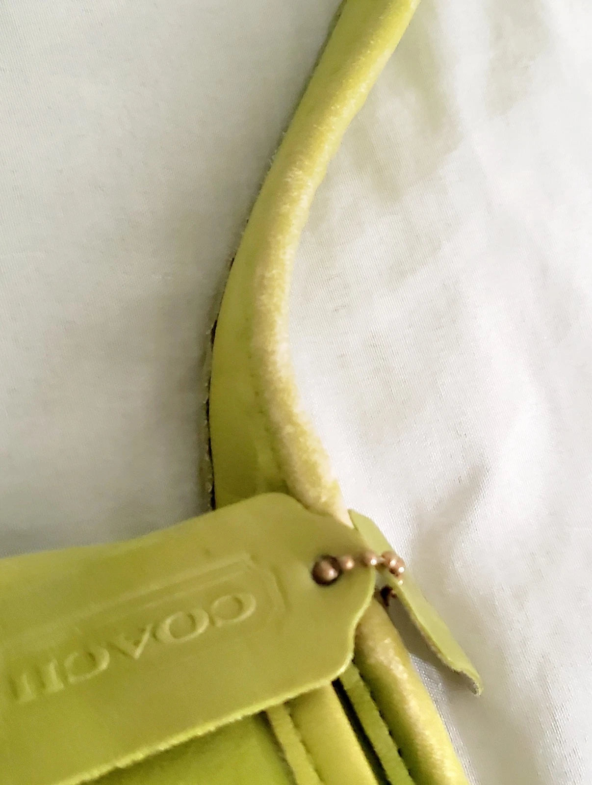 Vtg Rare Old 90s Coach 9034 Flap Ergo Leather Shoulder Bag Lot Green Made In USA