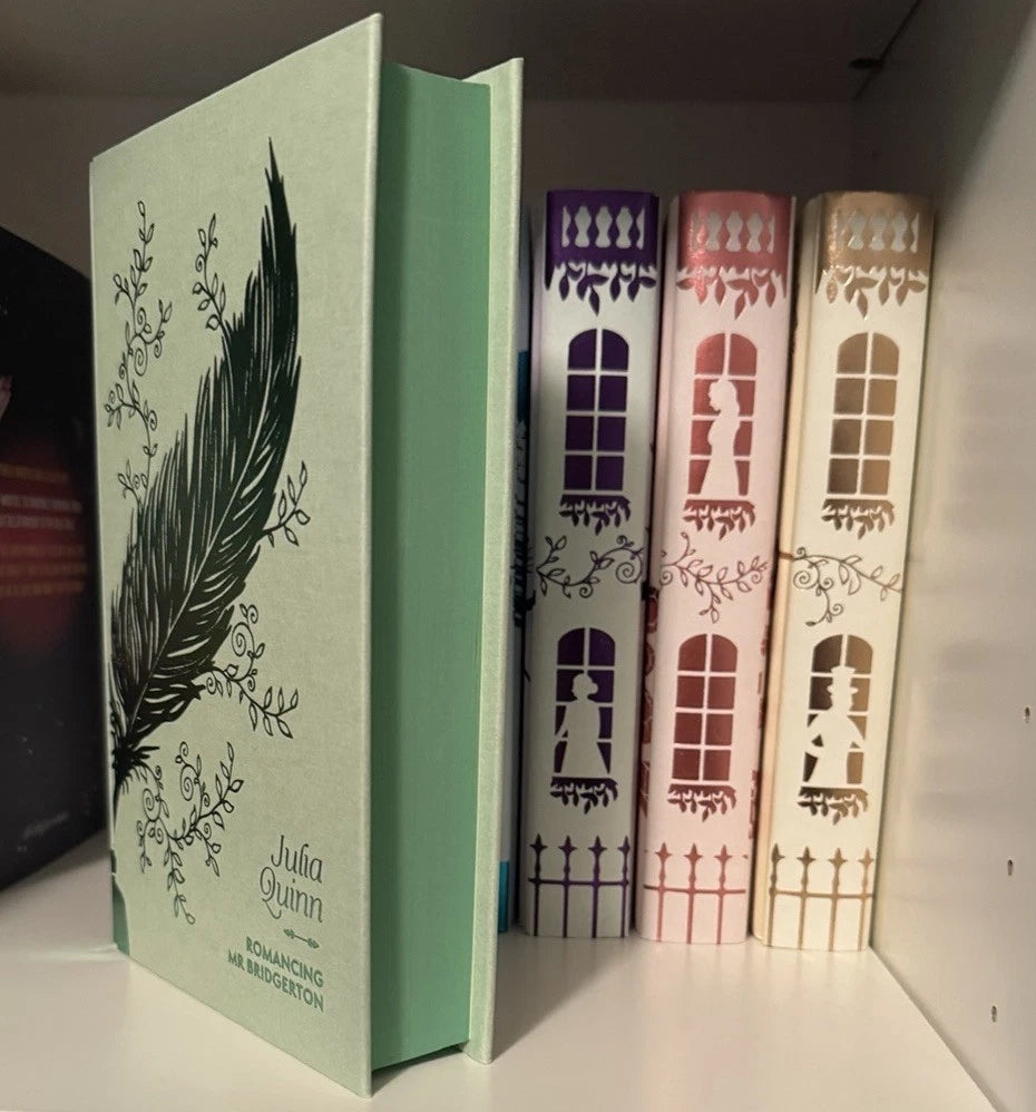 Bridgerton Full Book Set, Illumicrate First Edition, 1st book signed