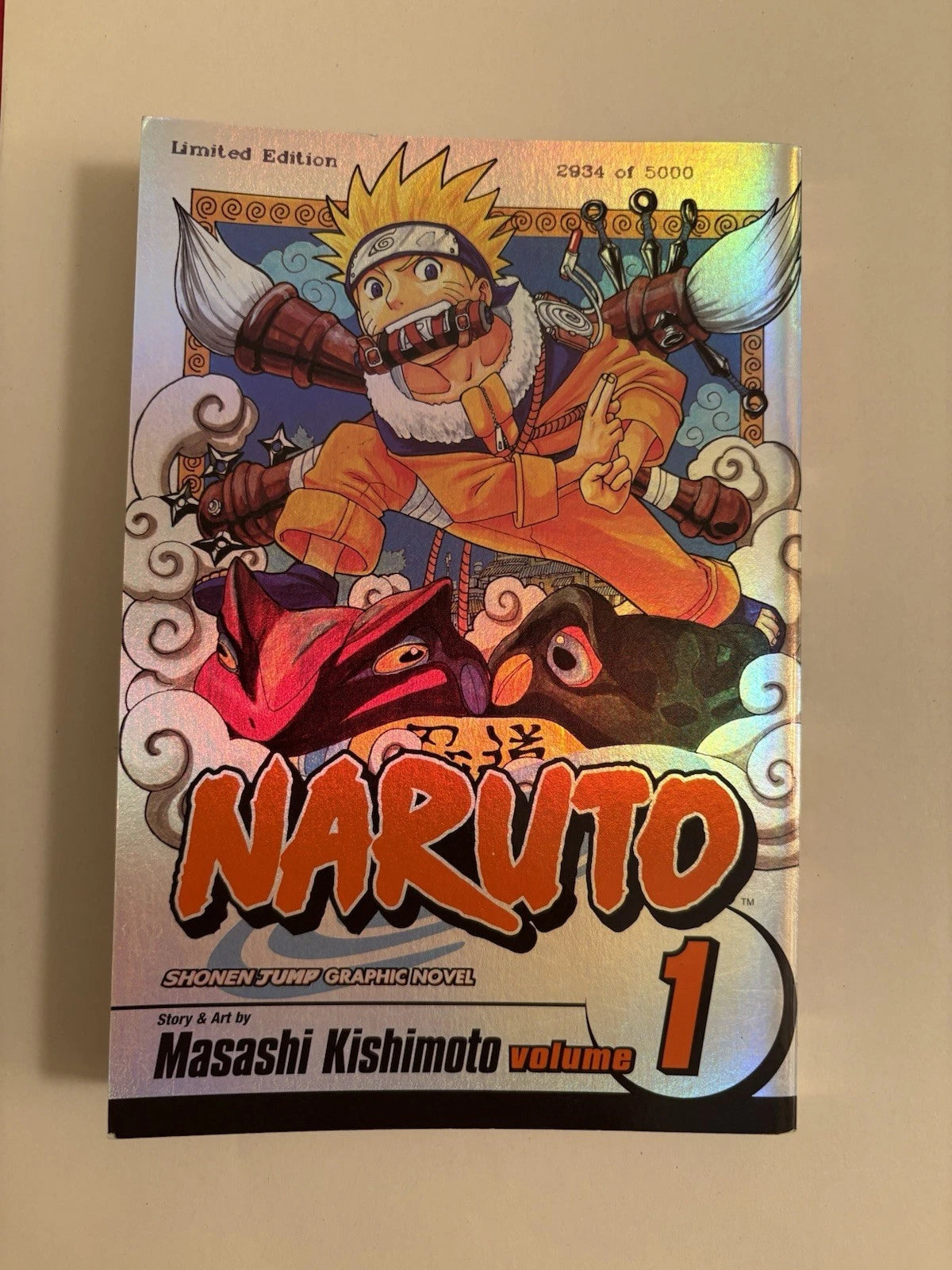 NARUTO #1 Limited Edition 2003 Manga - English FOIL Cover
