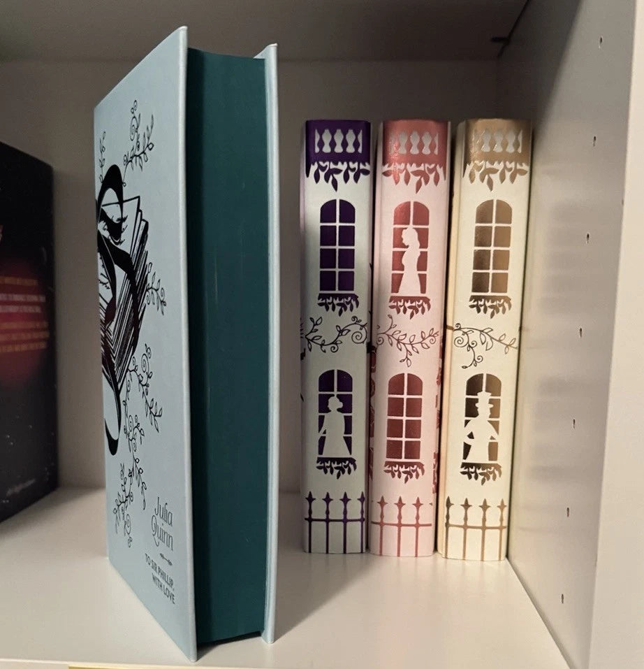 Bridgerton Full Book Set, Illumicrate First Edition, 1st book signed