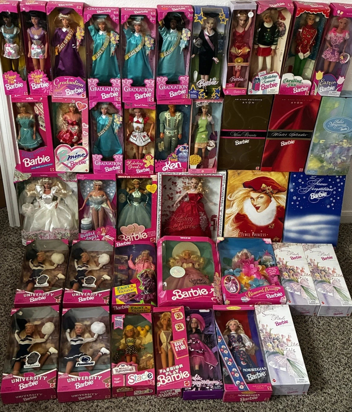 Barbie Doll Collection Assorted Styles and Themes Mattel 1990-2009 Sealed NIB