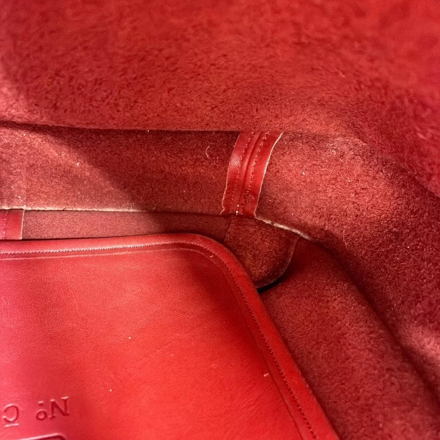Coach Ergo 9033 Shoulder Bag Red Leather Handbag Authentic Women's From Japan