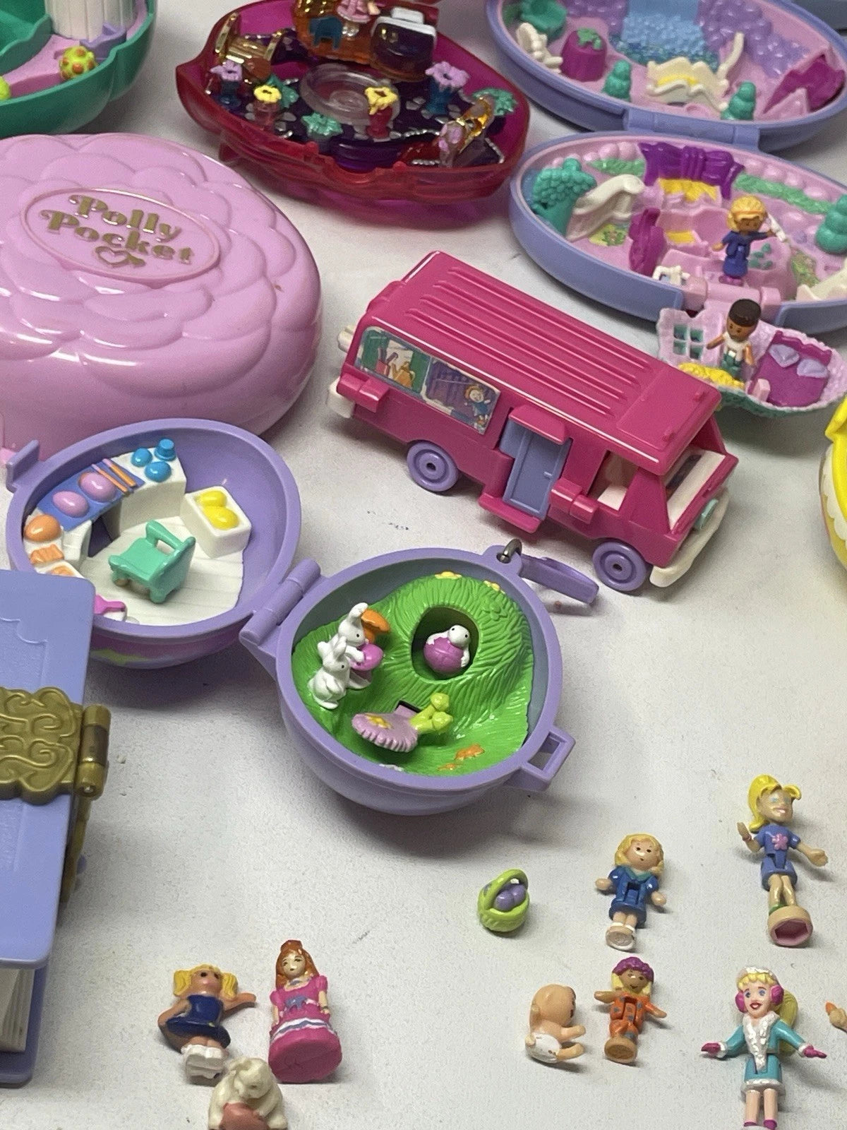 Polly Pocket Bluebird Lot~26Sets 50-Dolls Accessories (please Read) 80’s 90’s