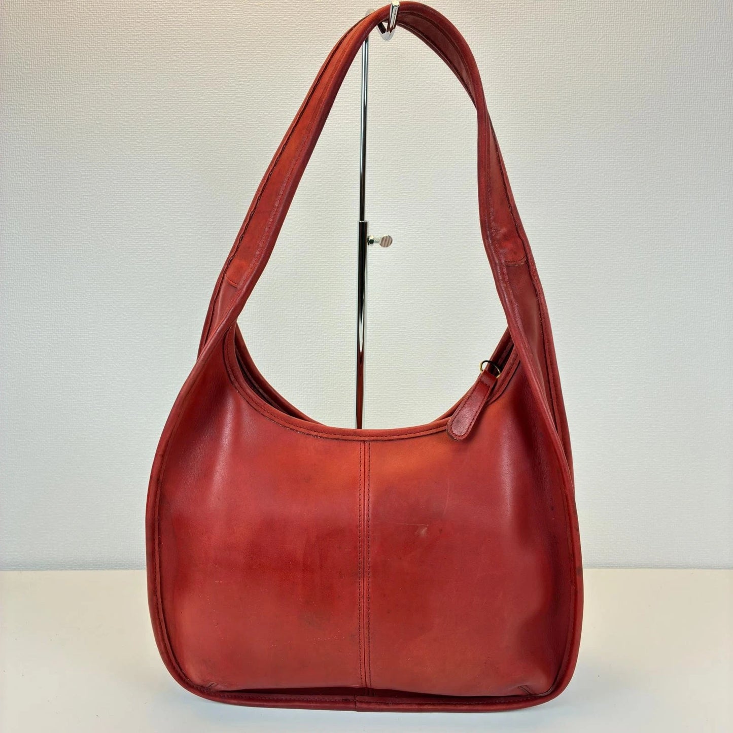 Coach Ergo 9033 Shoulder Bag Red Leather Handbag Authentic Women's From Japan