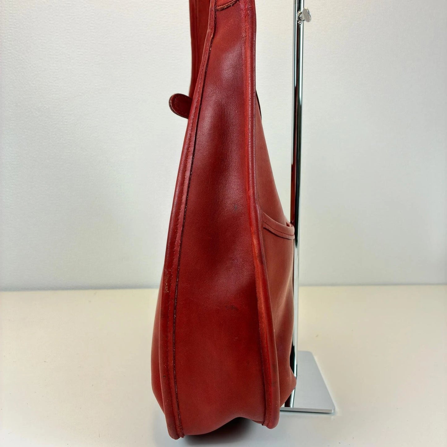 Coach Ergo 9033 Shoulder Bag Red Leather Handbag Authentic Women's From Japan