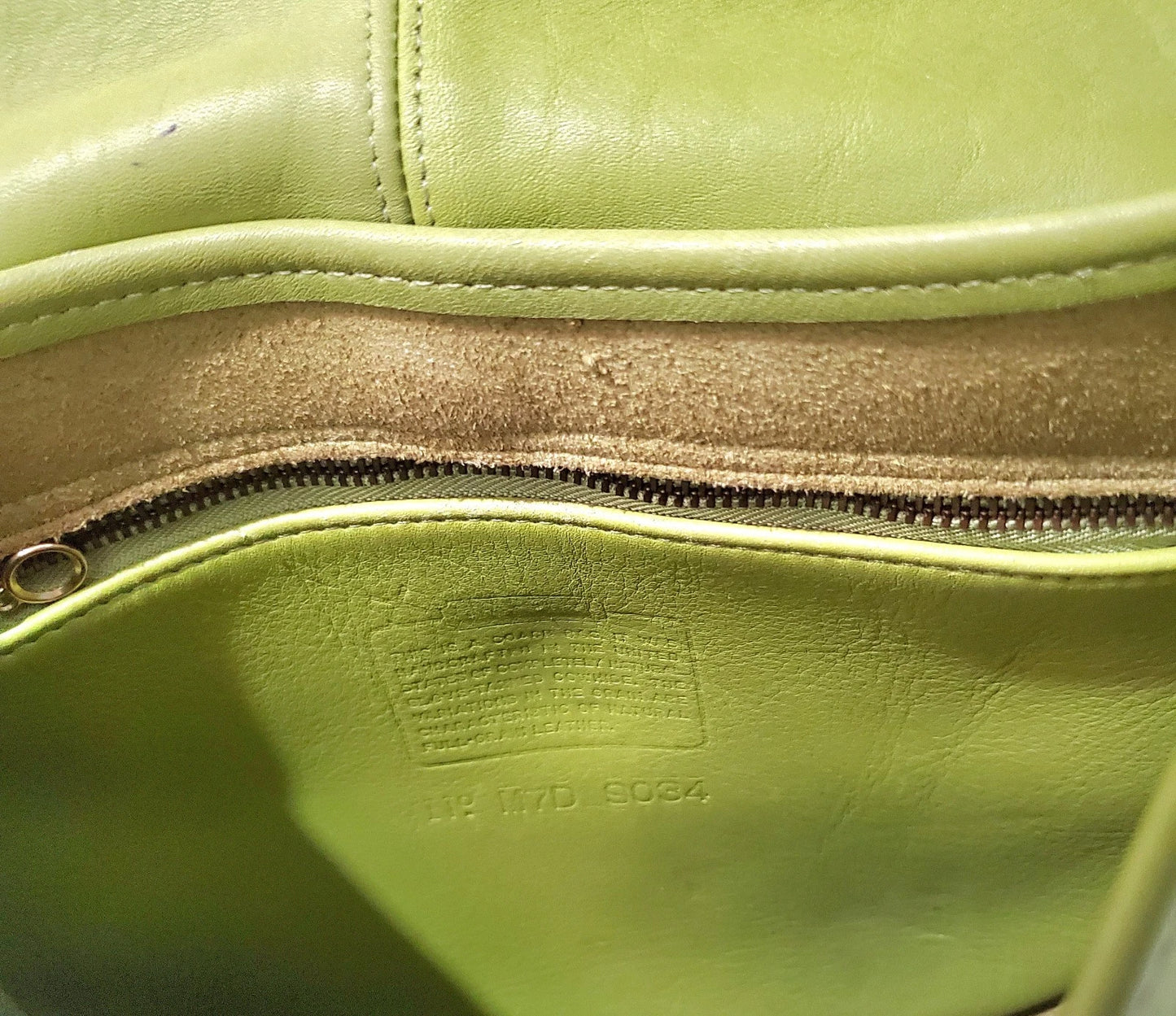 Vtg Rare Old 90s Coach 9034 Flap Ergo Leather Shoulder Bag Lot Green Made In USA