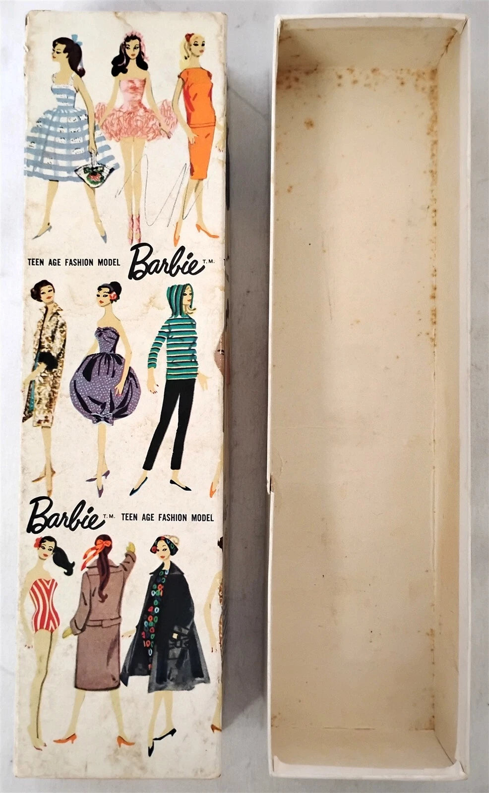 Vintage Barbie Number 1 Doll 1959, Original Mattel Collector Edition, Complete with Original Box, Rare Collectible