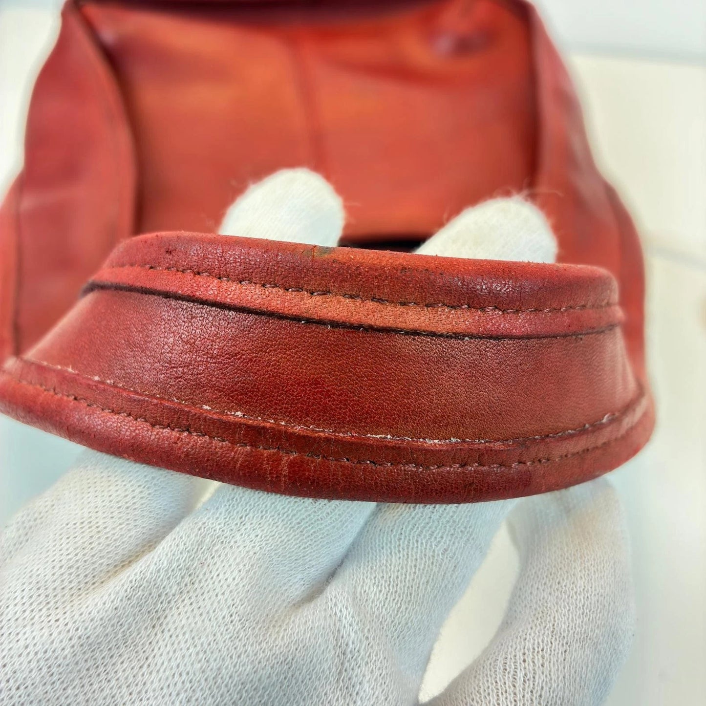 Coach Ergo 9033 Shoulder Bag Red Leather Handbag Authentic Women's From Japan