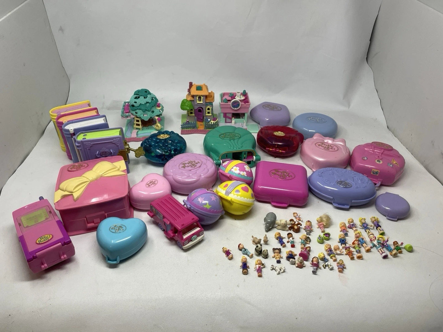 Polly Pocket Bluebird Lot~26Sets 50-Dolls Accessories (please Read) 80’s 90’s