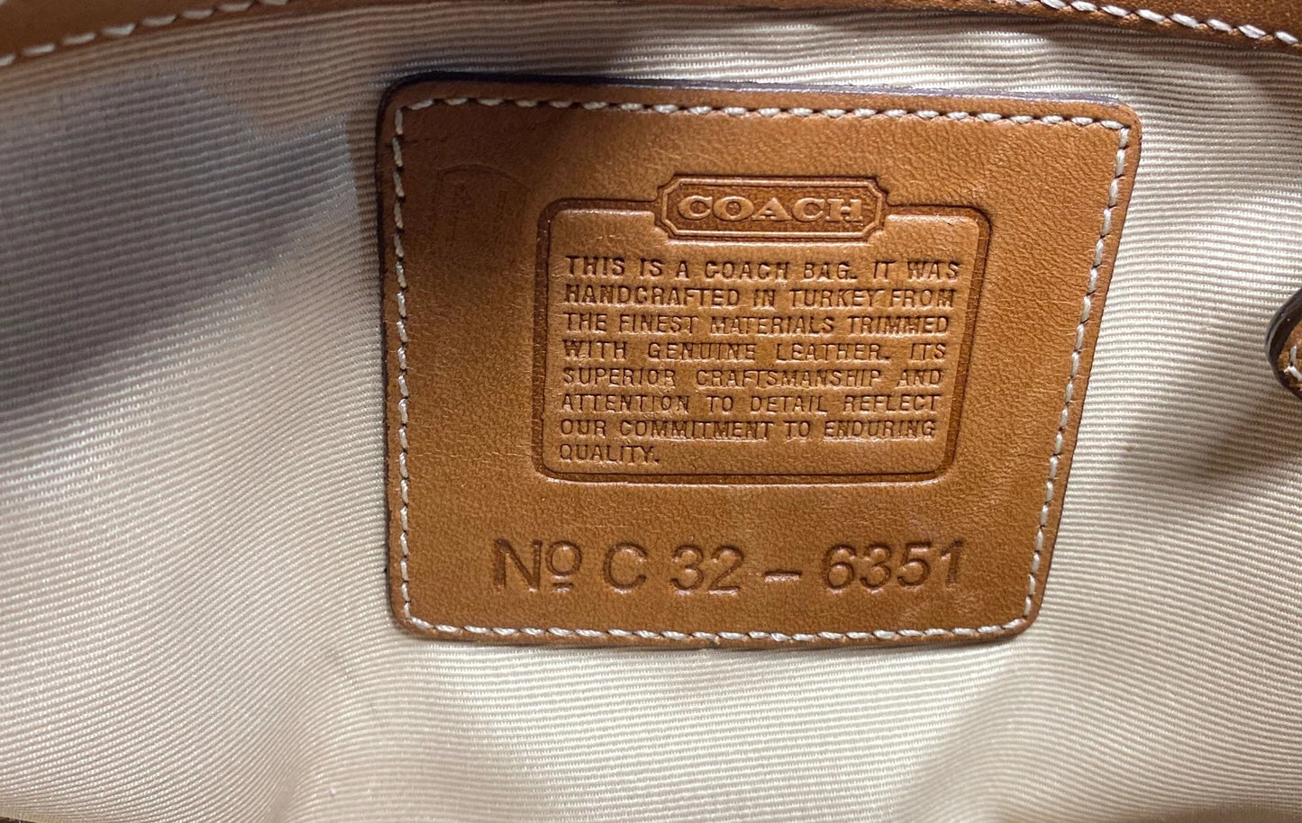 Vintage 2000s Coach Orange Ergo Signature C Canvas Leather Hobo Shoulder Bag