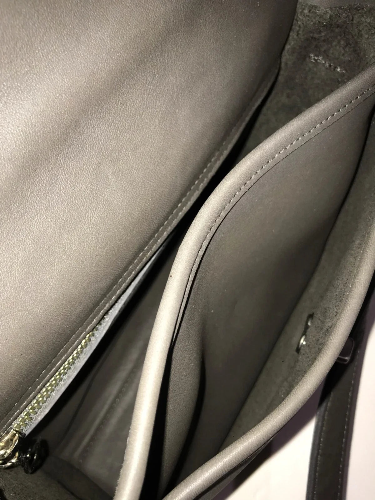 RARE Coach Vtg Classic Dark Gray Leather Sm Messenger Court Brief Bag 9870 USA!