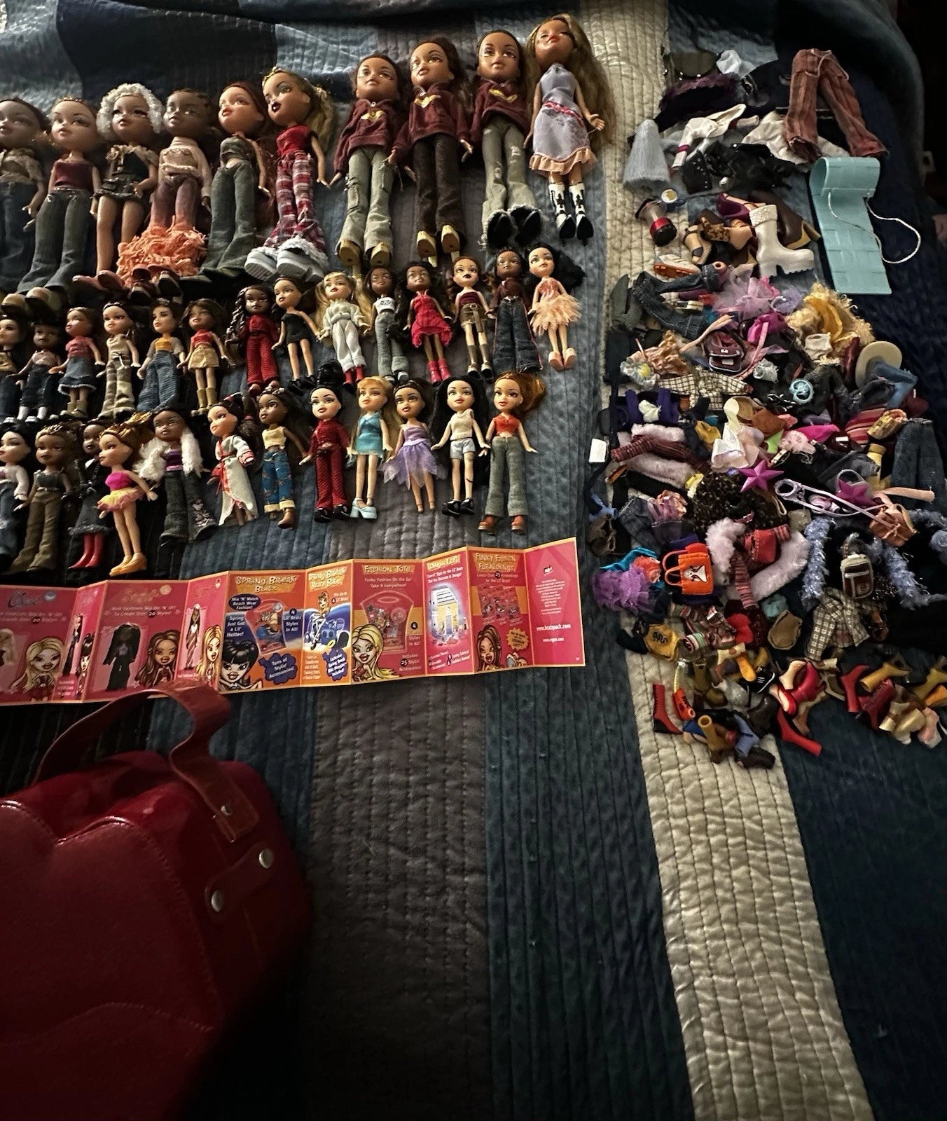 Bratz Vintage 2001 2003 Doll Collection, Rare MGA Entertainment Lot, 44 Dolls, Y2K Fashion Dolls, Collector Set