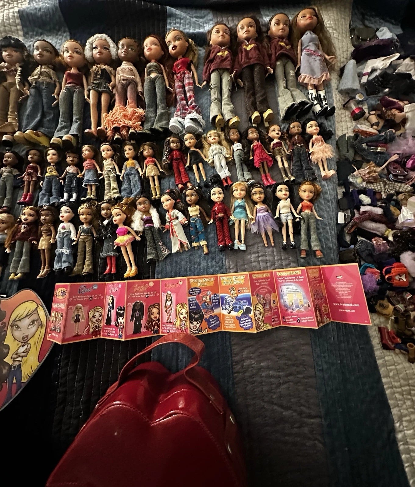 Bratz Vintage 2001 2003 Doll Collection, Rare MGA Entertainment Lot, 44 Dolls, Y2K Fashion Dolls, Collector Set