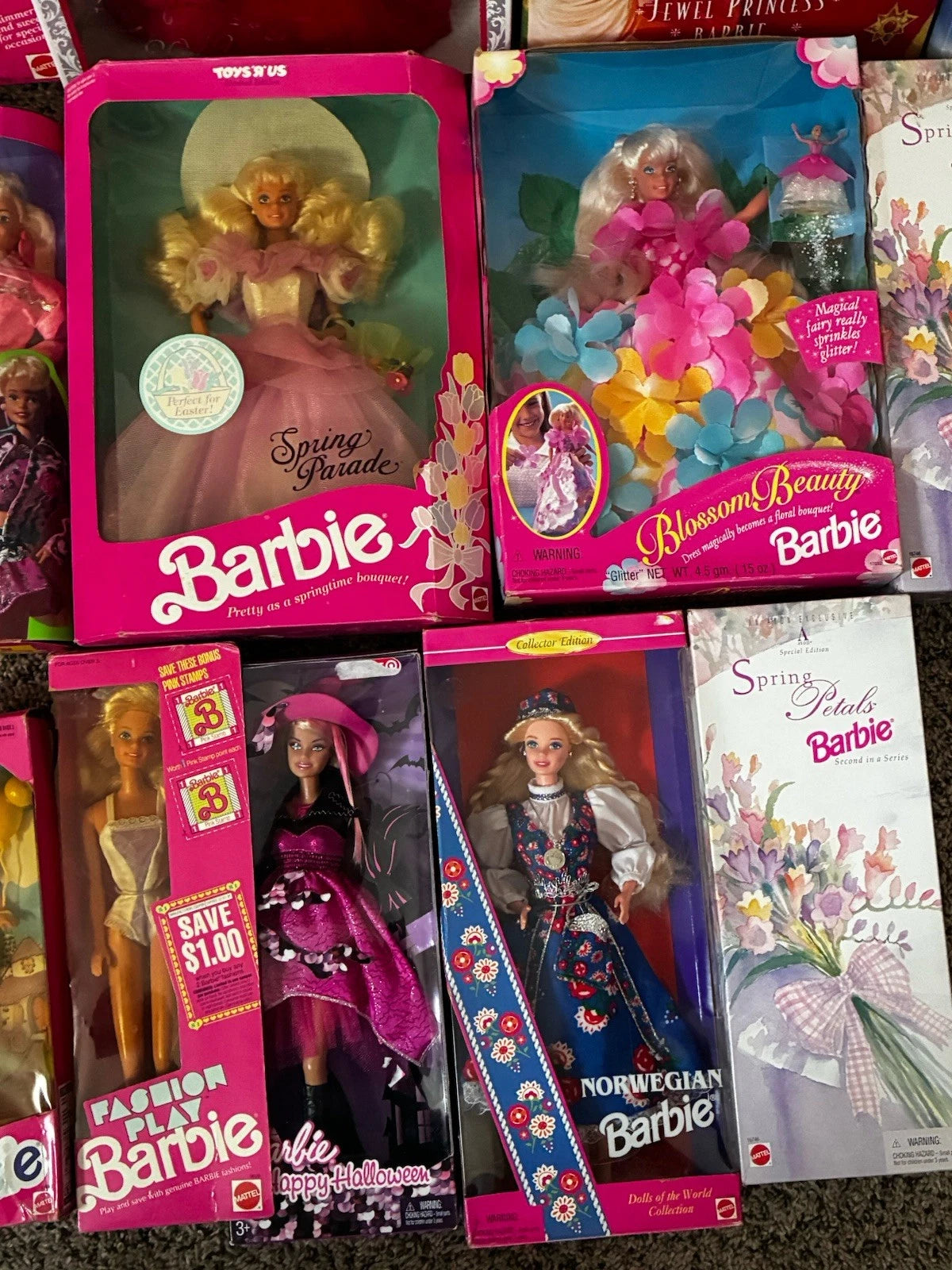 Barbie Doll Collection Assorted Styles and Themes Mattel 1990-2009 Sealed NIB