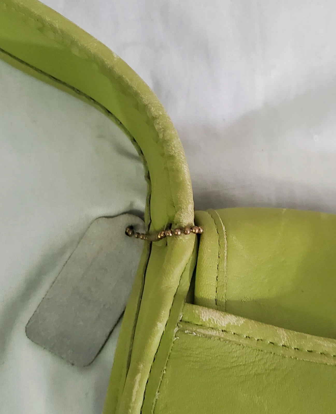 Vtg Rare Old 90s Coach 9034 Flap Ergo Leather Shoulder Bag Lot Green Made In USA