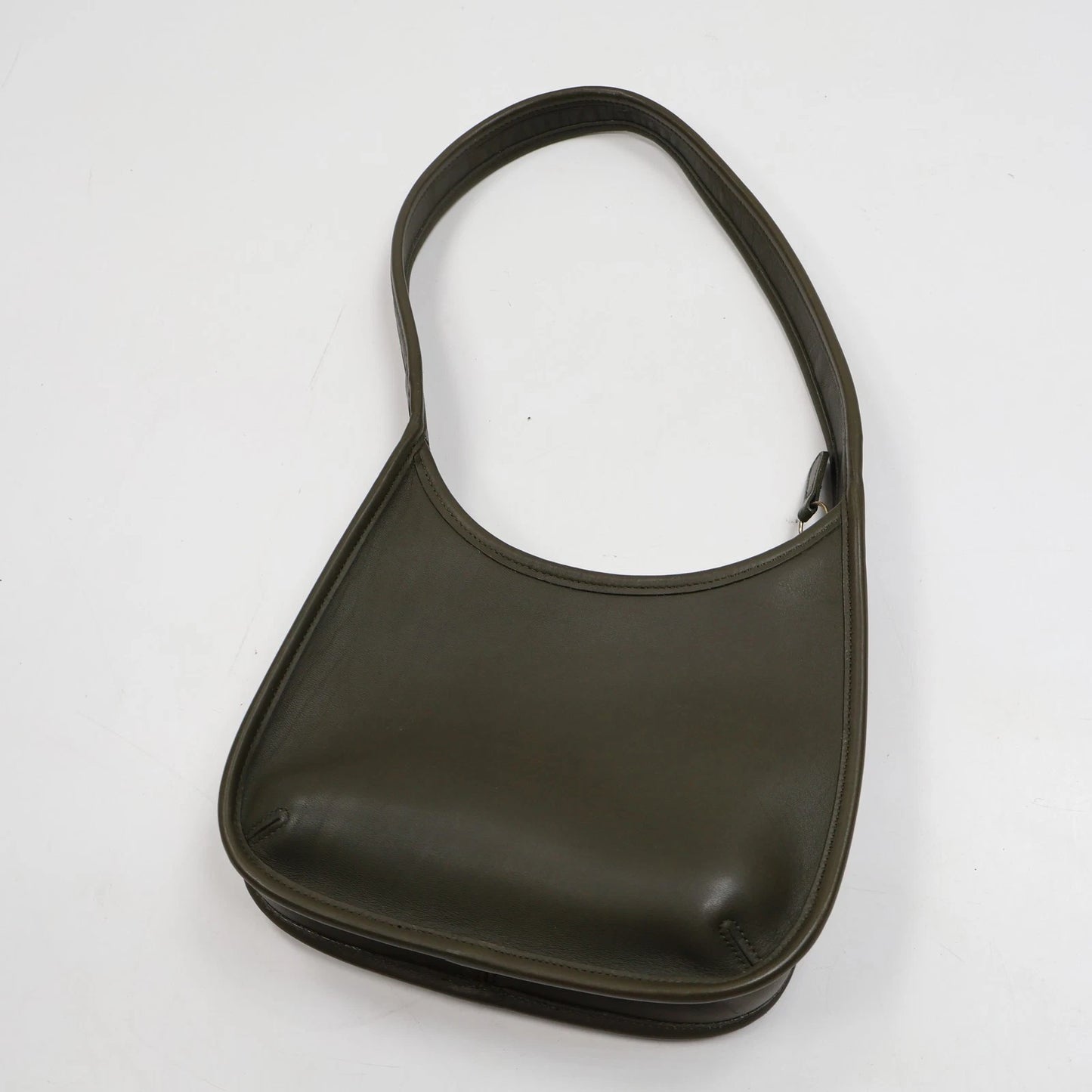 Vintage Coach 9020 Small Shoulder Bag Green Leather Costa Rica Rare